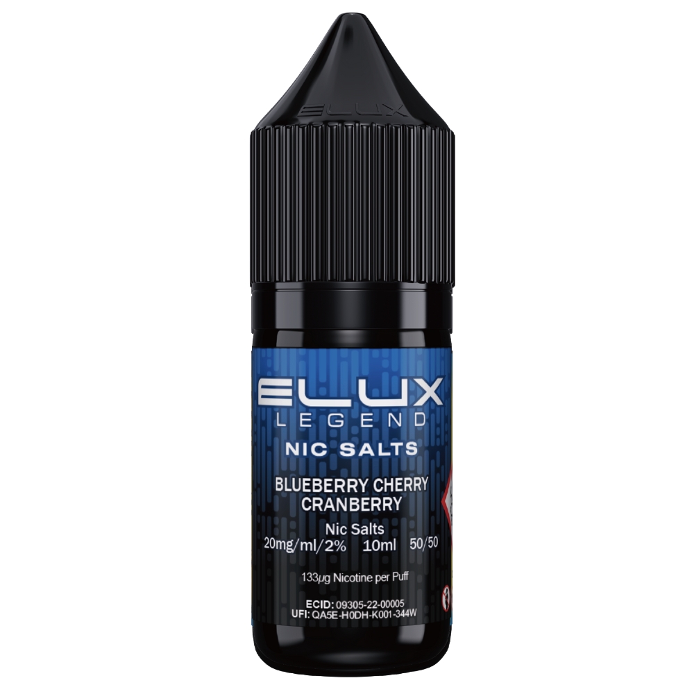 Elux Legend Blueberry Cherry Cranberry 10mg Nic Salts